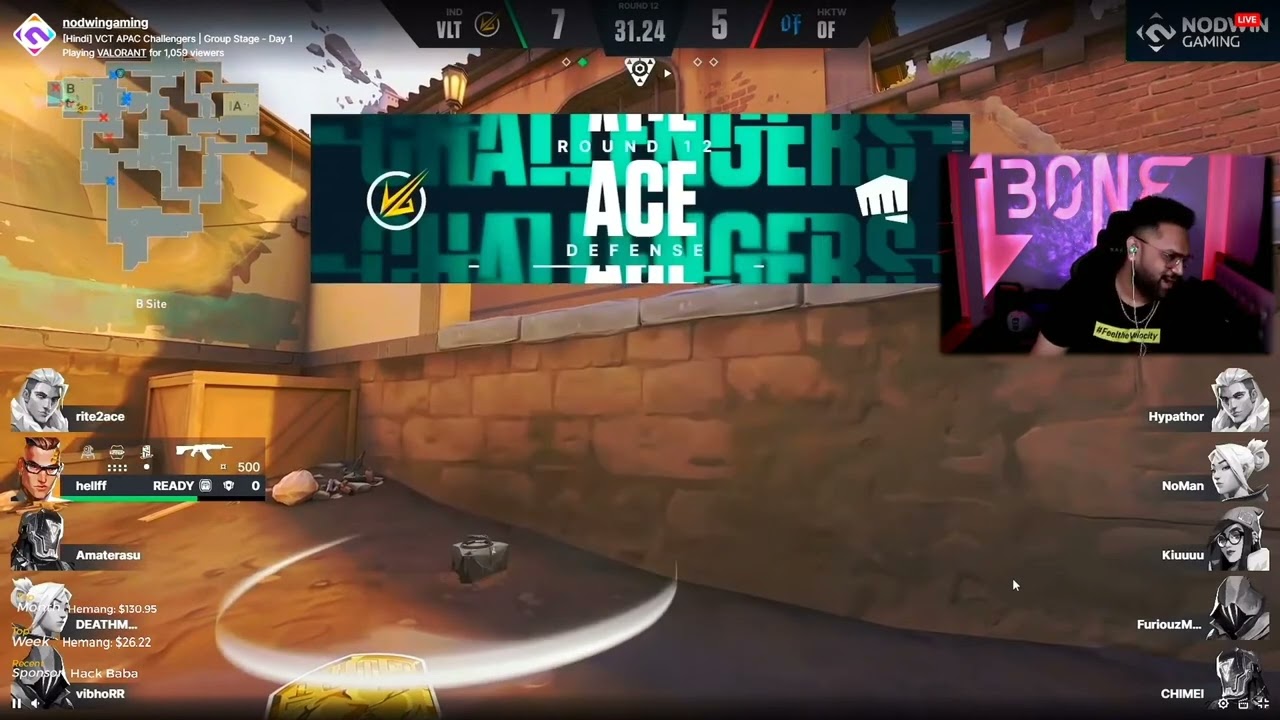 TBONE Reaction on VLT Hellf ace clutch in VCT 2022: APAC Challengers