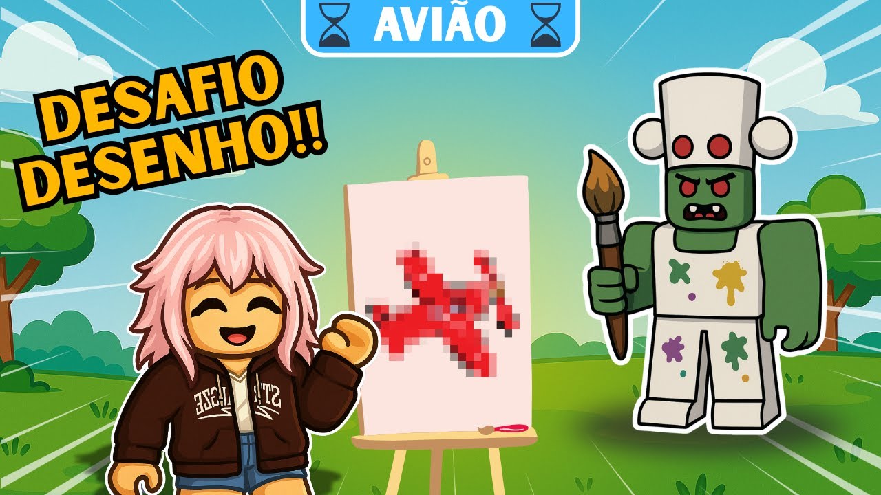 DESENHEI ISSO e TODO MUNDO ERROU no ROBLOX! 🤣 (Draw or Oof)