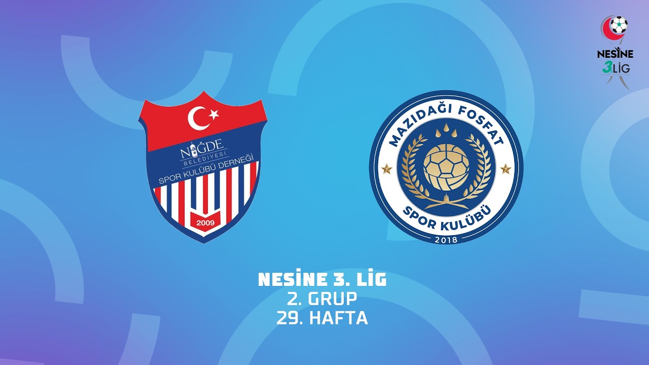 Nesine 3.Lig 2.Grup | Niğde Belediyesi Spor - Eti G&uuml;bre Mazıdağı Fosfat Spor