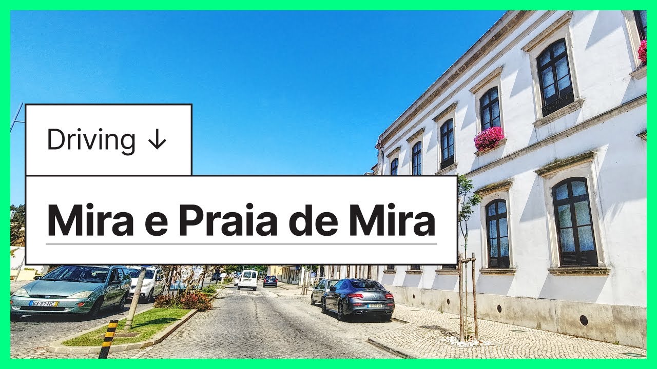 Dirigindo em Mira e Praia de Mira em 4k, Portugal