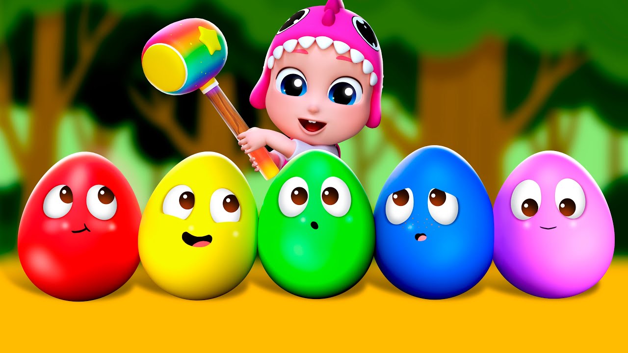 Canção dos Ovos de Páscoa Coloridos 🥚 + Mais | Bubbleee em Português - Canções Para Crianças 🎶