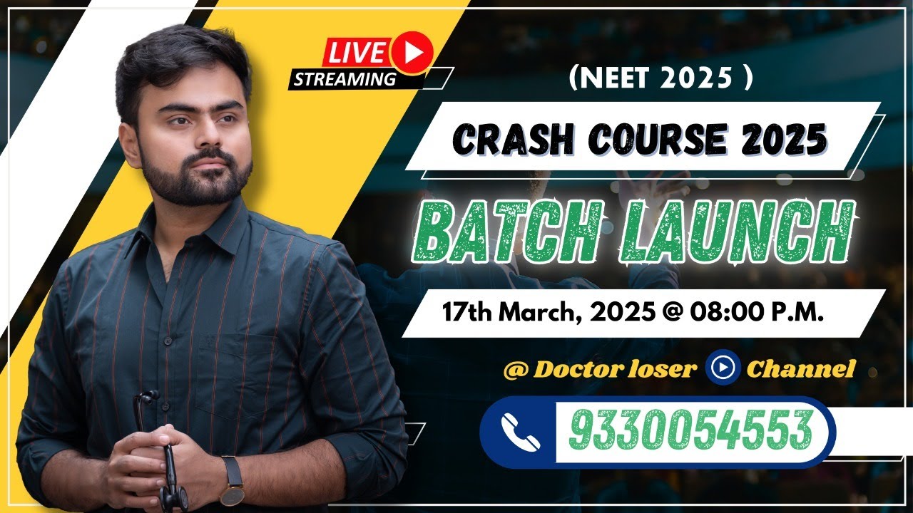 The Crash course for NEET 2025 for West Bengal