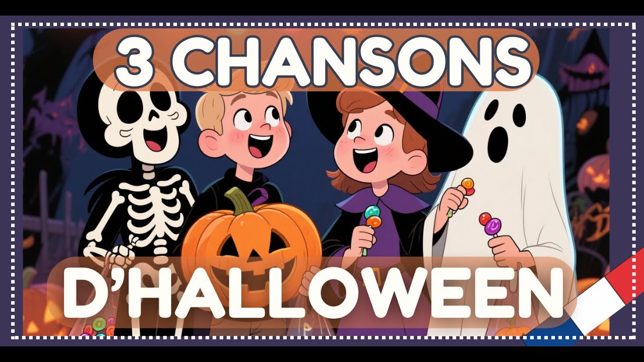 3 chansons d'halloween en français pour enfants et monstres de 3 à 99 ans
