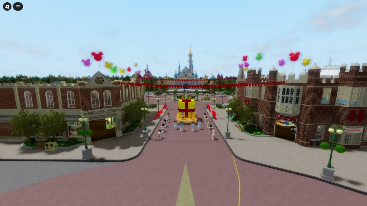 Mickey's Party Time Cavalcade Show Stop II Disneyland Wales Roblox