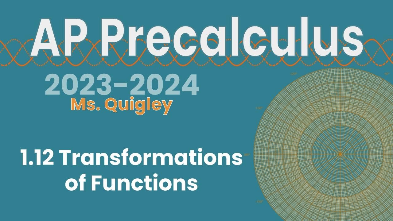 Transformations of Functions (1.12)