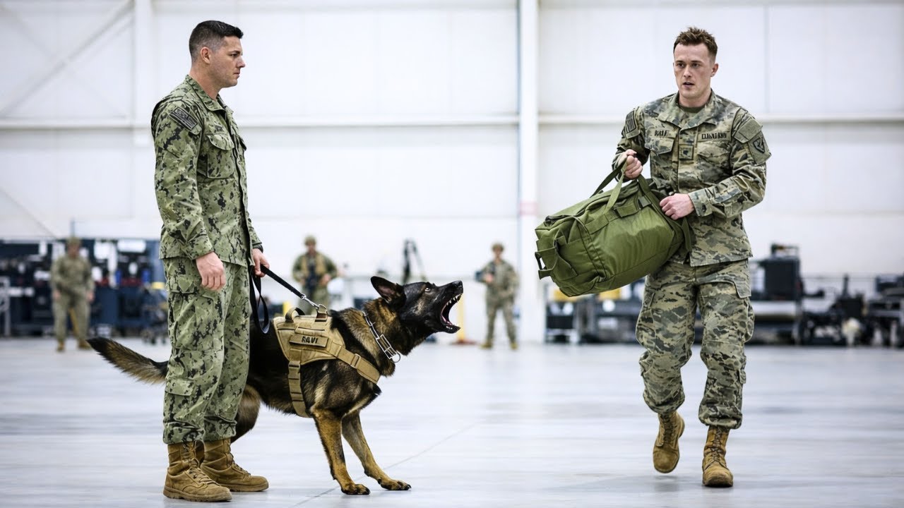 Son Chien Policier Devient Incontrôlable Face Au Sac D’Un Soldat — La Découverte Est Choquante