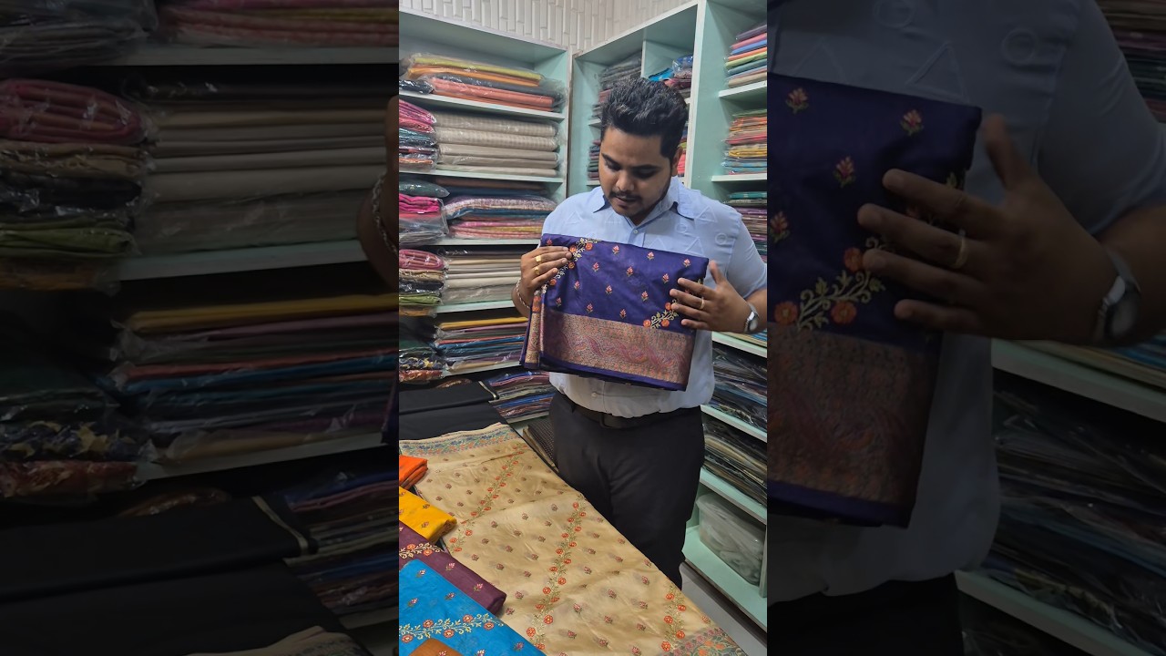 Discover the BEAUTY of Kosa Silk Embroidery Saree