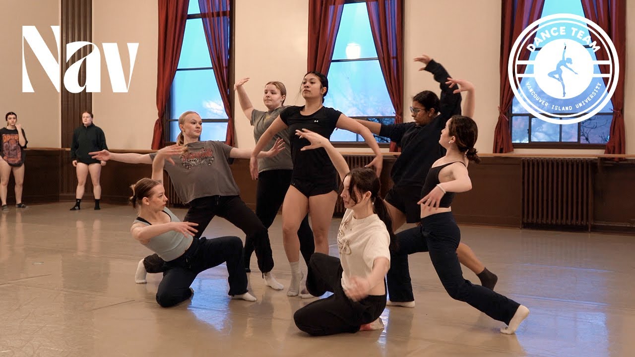 VIU's Dance Team in the Studio
