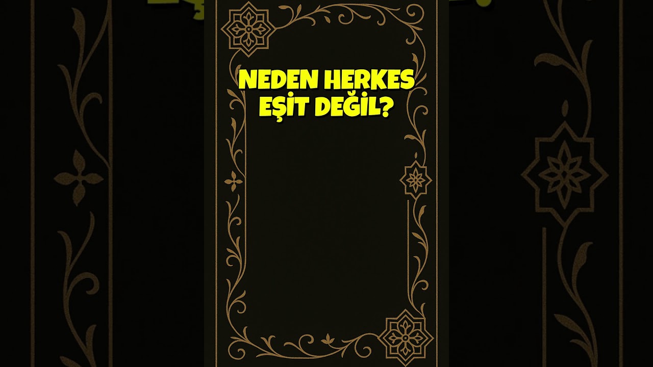 Gazali Eserlerine Göre: Tanrı Neden Herkesi Aynı Şartlarda Yaratmadı?
