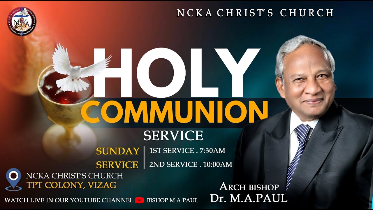 Sunday 1st Service || 01-03-2026 || BISHOP M A PAUL || NCKA CHRIST CHURCH