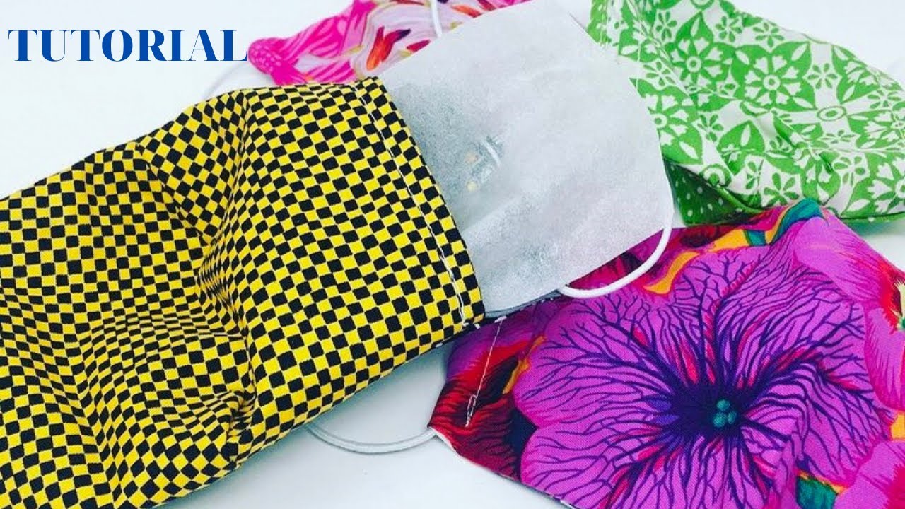 TUTORIAL:Mascherina in stoffa con tasca per filtro FAI DA TE-Cucito creativo-per adulti e bambini