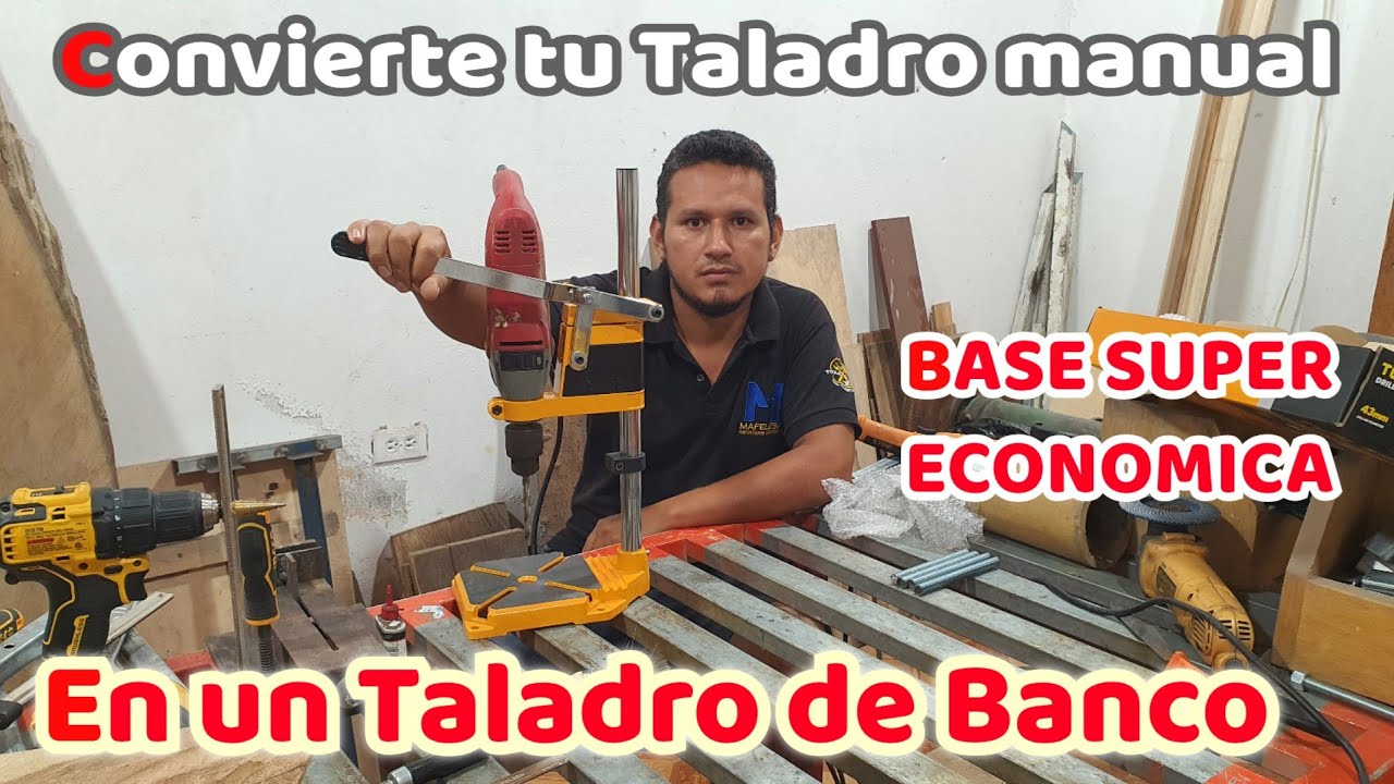 Soporte para TALADRO, combierte tu taladro manual en un TALADRO de BANCO