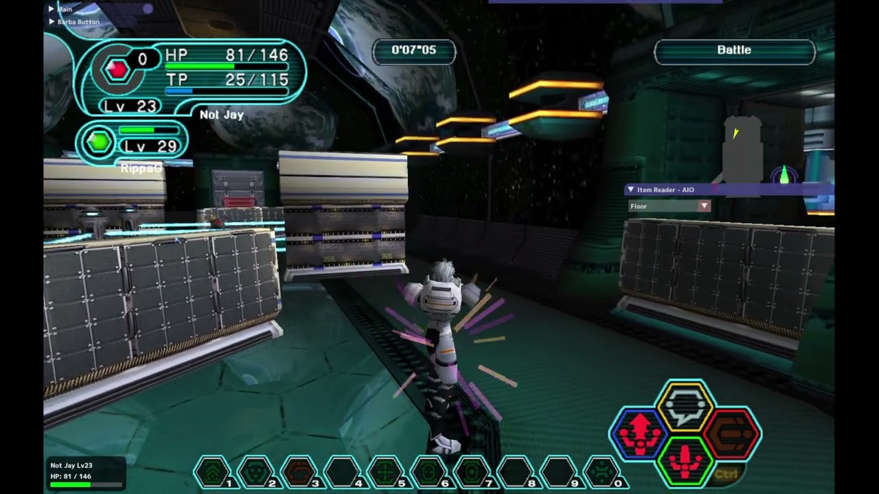 PSOBB Ultima Battle mode Tournament Round 4 Crank VS Rippaj