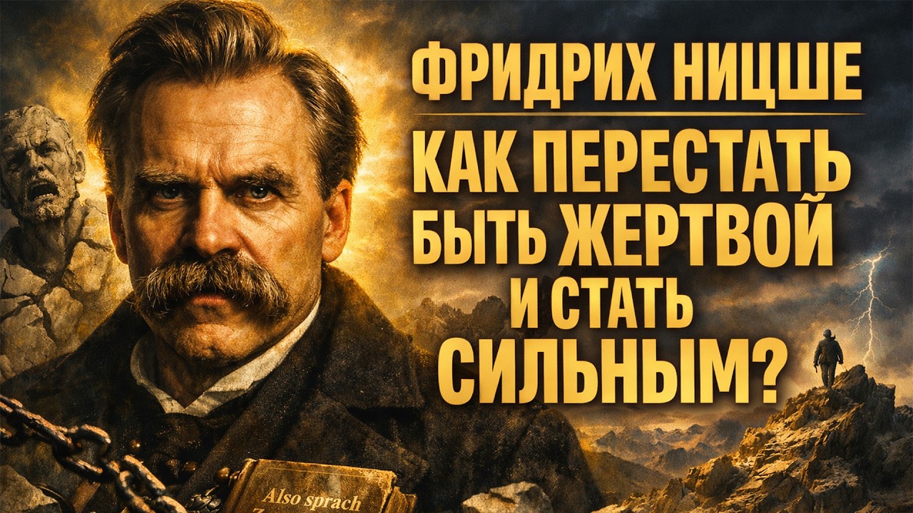 ФРИДРИХ НИЦШЕ: Как ПЕРЕСТАТЬ быть ЖЕРТВОЙ и стать СИЛЬНЫМ? 5 УРОКОВ, которые заменят ПСИХОЛОГА!