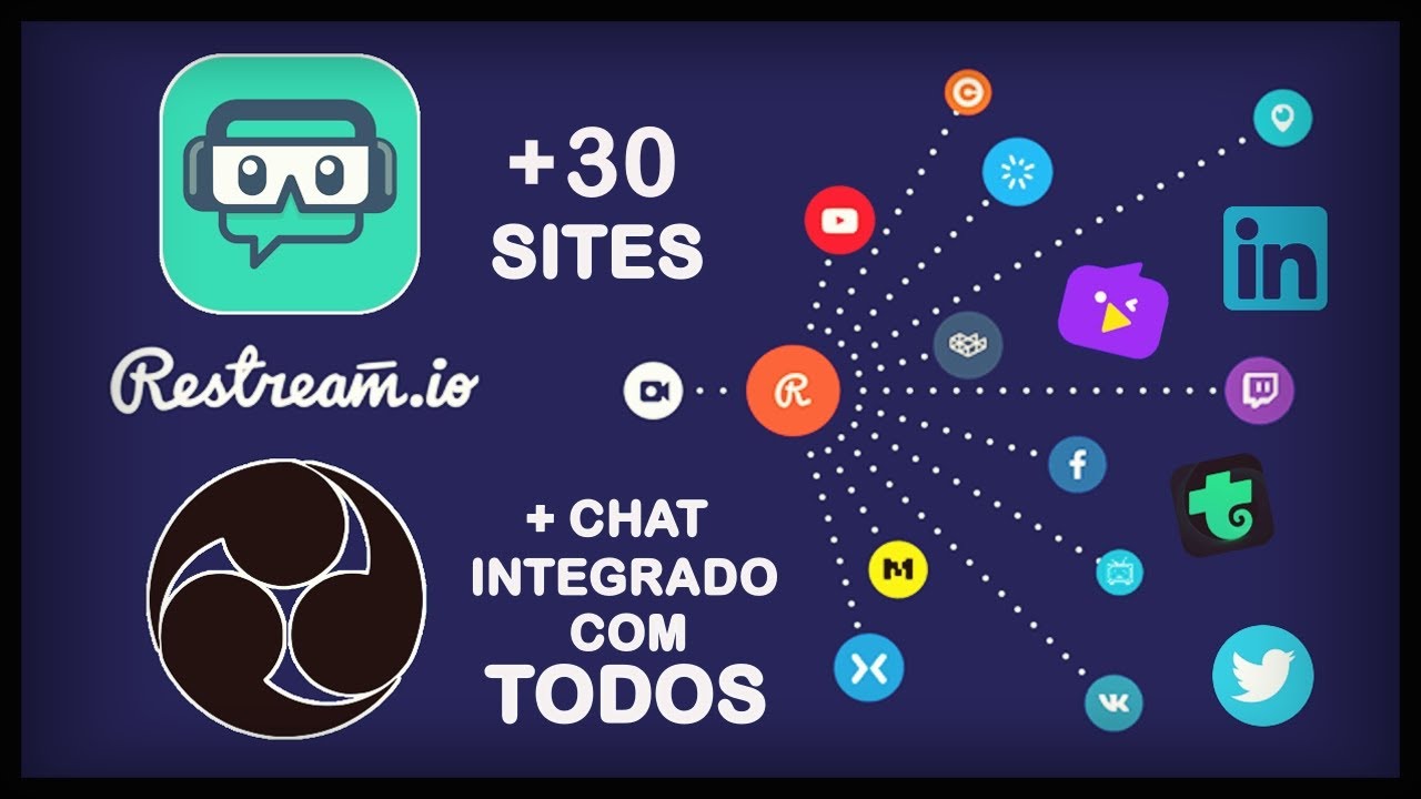 Restream Como Usar - COMO FAZER LIVE EM VARIAS PLATAFORMAS OBS OU STREAMLABS
