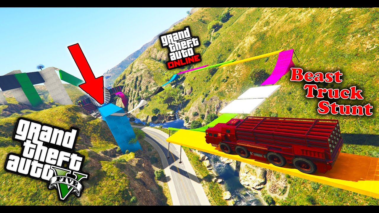 Unleashing a Beast : Can a Truck Stunt Parkour Race Bring Global Peace? 🌍 #gta