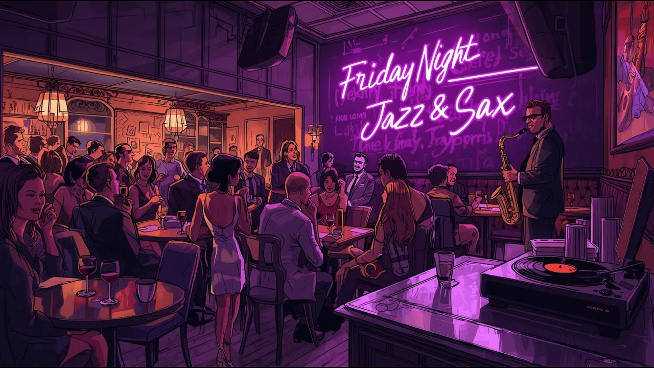 🍷 Friday Night Jazz & Sax Sessions with Purple | Smooth Chill & Wine Vibes