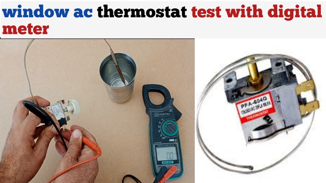 How to check window ac thermostat with digital meter |window ac thermostat check krny ka tarika