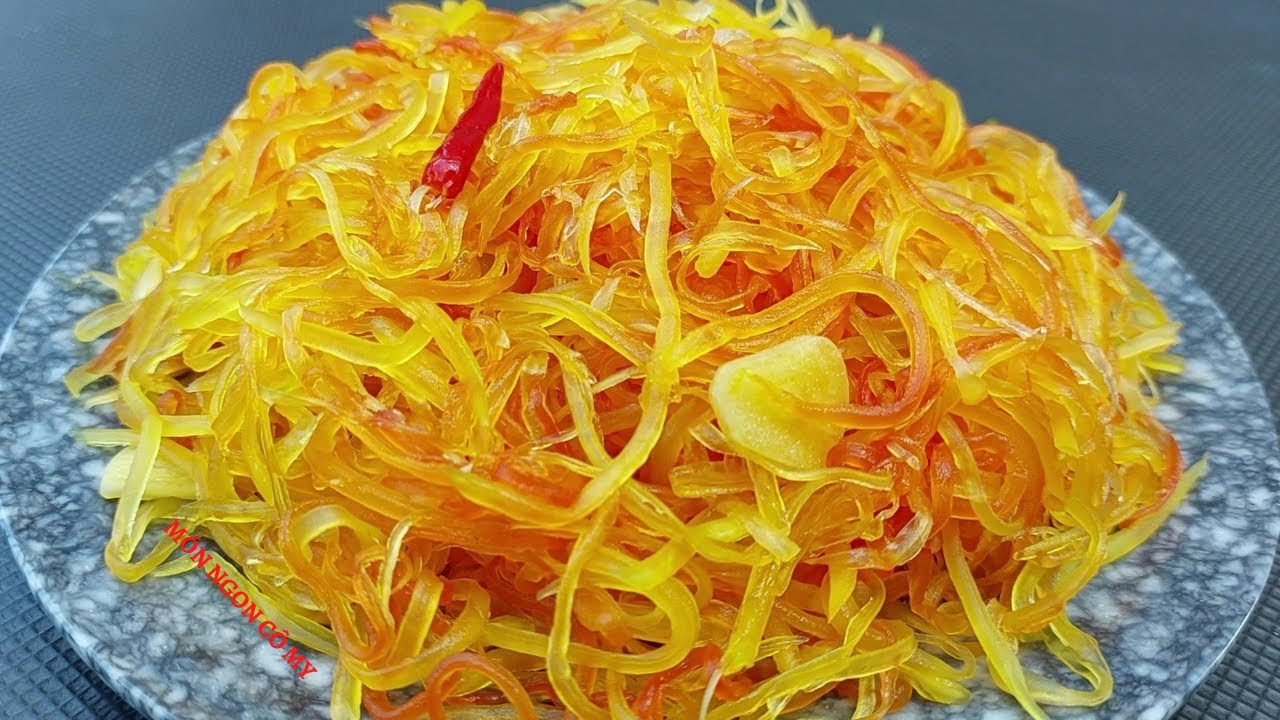 DƯA MẮM ĐU ĐỦ SỢI giòn rụm và để được lâu