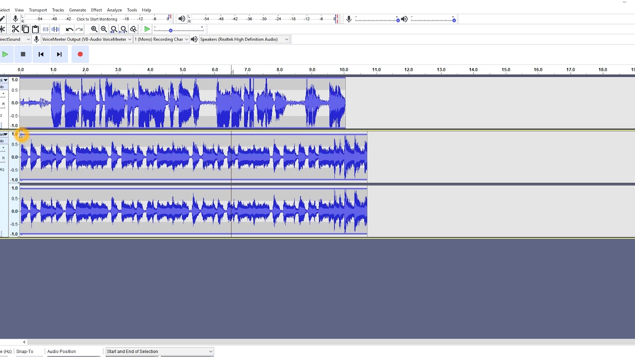 Audacity: How To  Lower Background Music