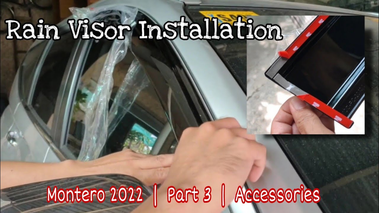 Easy DIY installation of Rain Visor bought from Lazada | Montero 2022