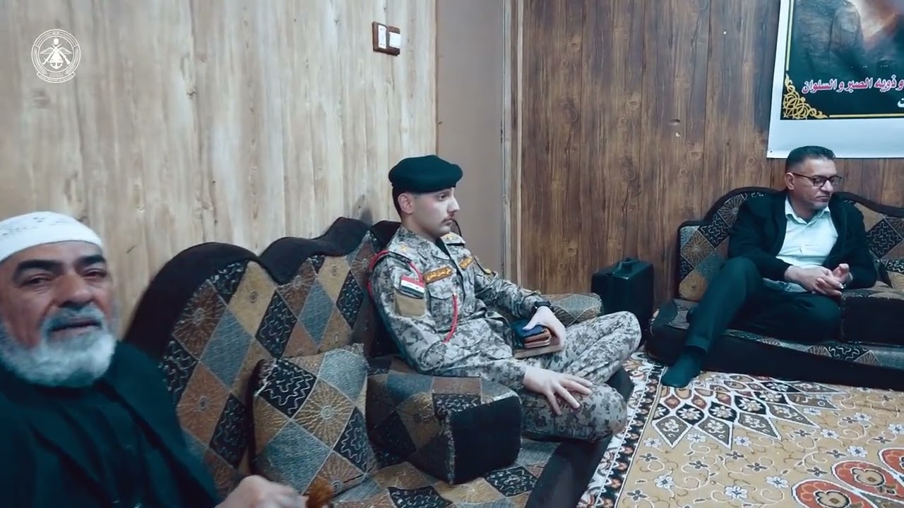 مدير إعلام وزارة الدفاع يزور عوائل شهداء القوات الأمنية وأبطال الحشد الشعبي