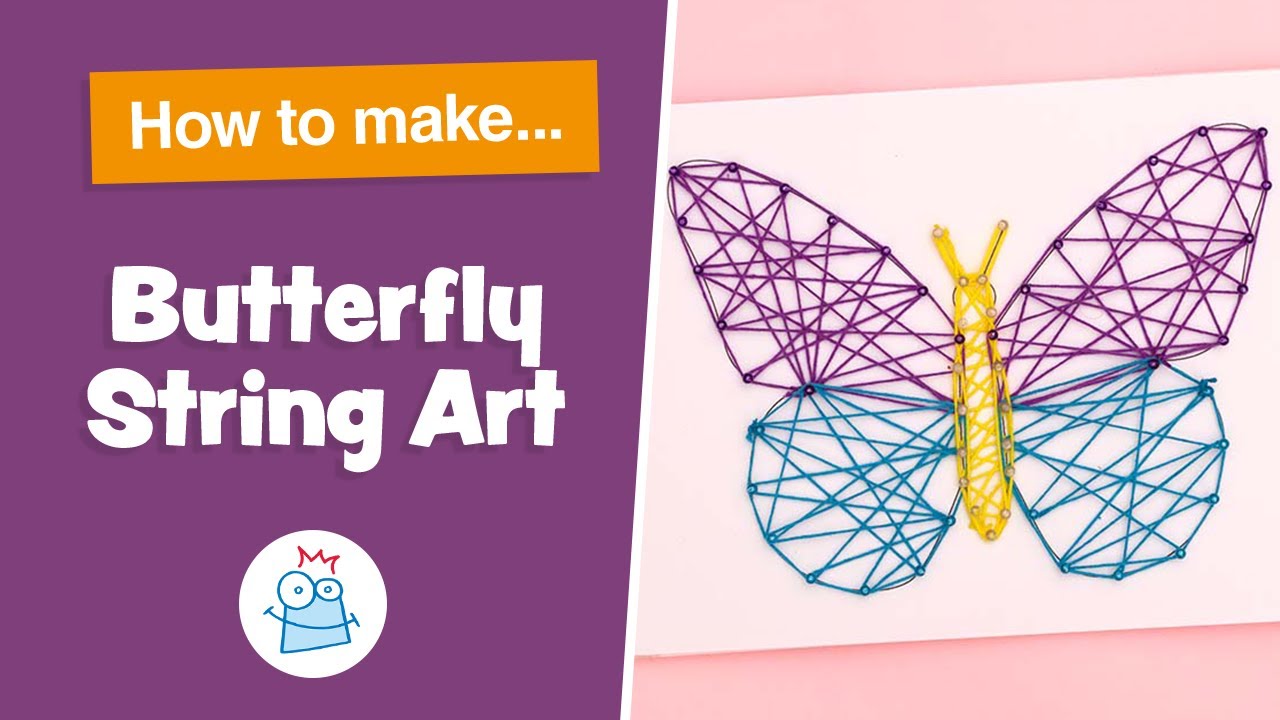 How To Make Butterfly String Art | Baker Ross