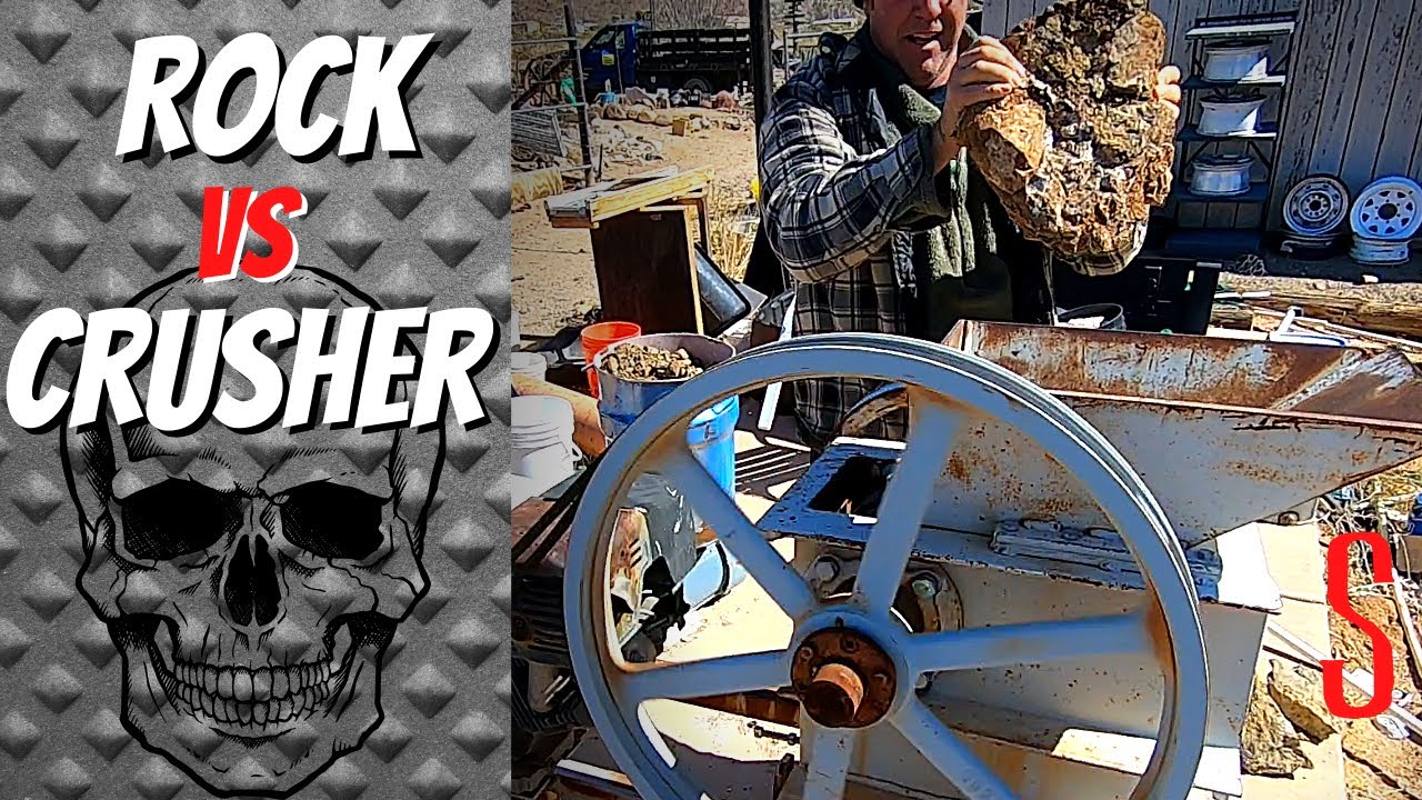 JAW CRUSHER Pulverizes High Grade GOLD ORE! 