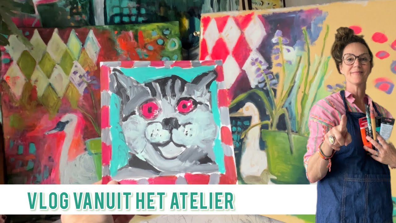 Lekker los schilderen in het  atelier | nieuwe kunst.