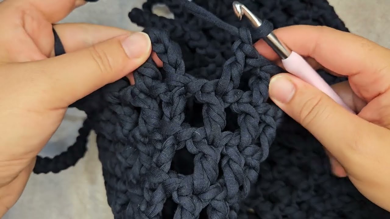 1 SAATTE 1 İPTEN DEV FİLE ÇANTA ÖRDÜM 😍 | KOLAY ÇANTA NASIL ÖRÜLÜR | penye İpten çanta yapımı