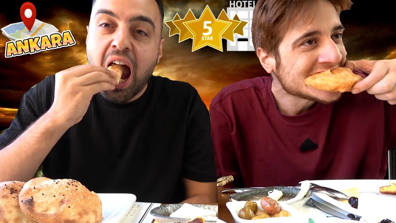 ÜMİDİ VE EMJAN MUKBANG ANKARA 5 YILDIZ KAHVALTI SORU CEVAP !