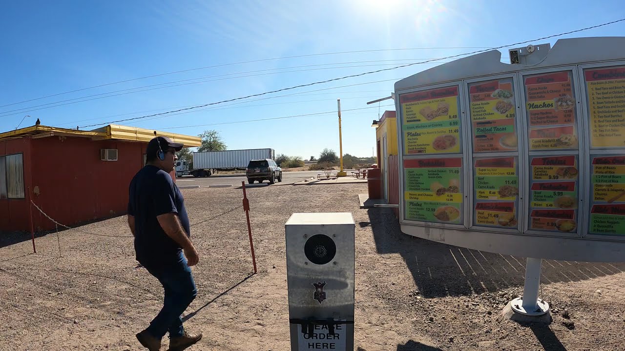 Humberto's Mexican Food Drive Thru, Carne Asada Burrito, Gila Bend, Arizona, 18 December 2024, GFH13