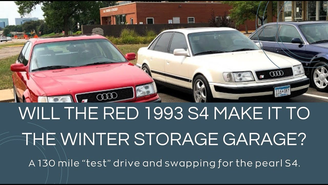 Отправляясь на зимнее хранение в 130 миль на Audi S4 Tornado Red 1993 года... доедет ли он?