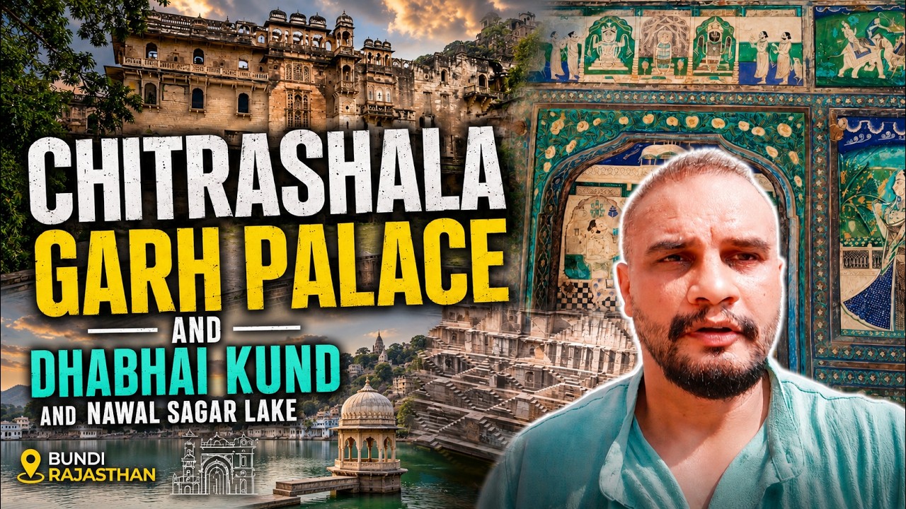Chitrashala Bundi ! Garh Palace , Dhabhai Kund and Nawal Sagar Lake ! Rajasthan travel vlog