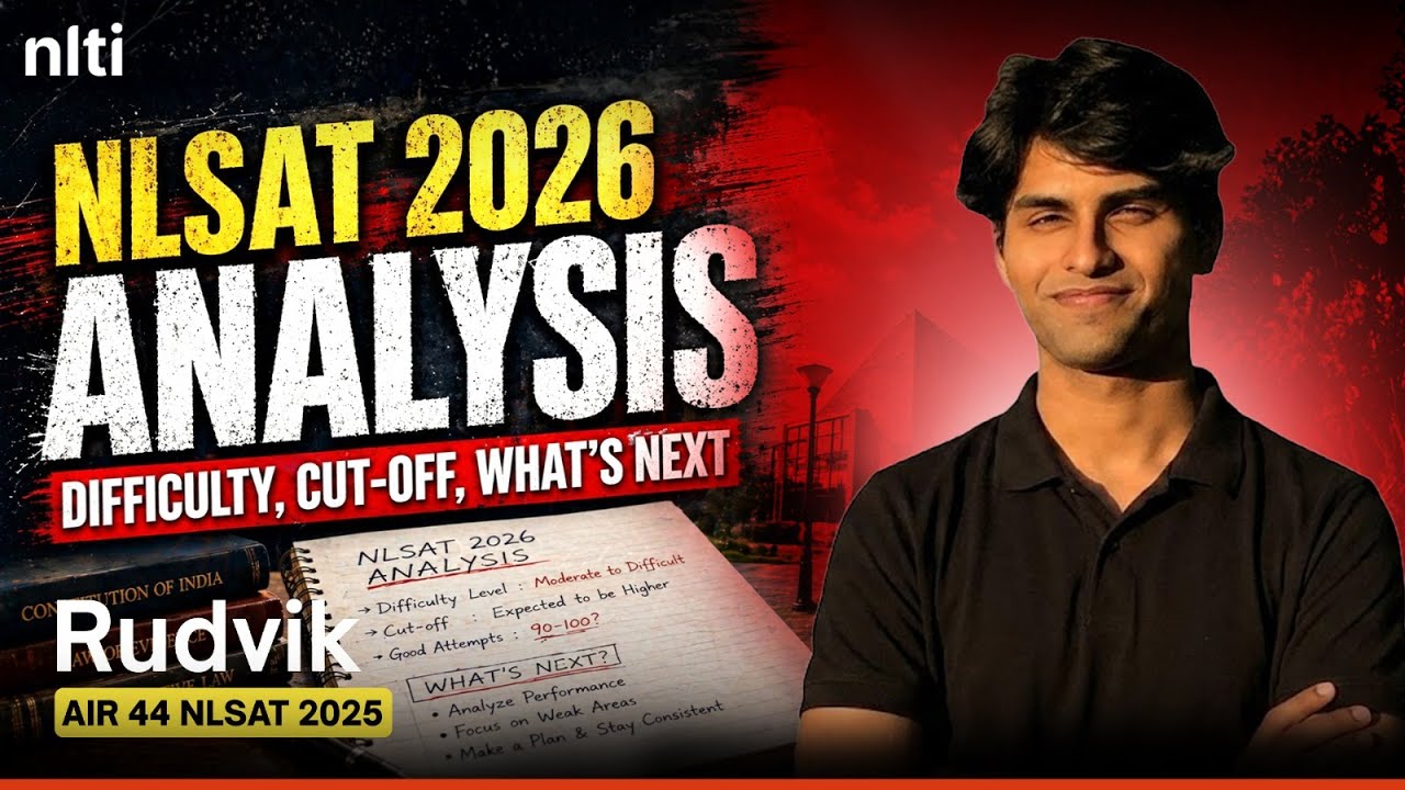 NLSAT 2026 Analysis II Questions, Difficulty, Cutoff II Complete Breakdown