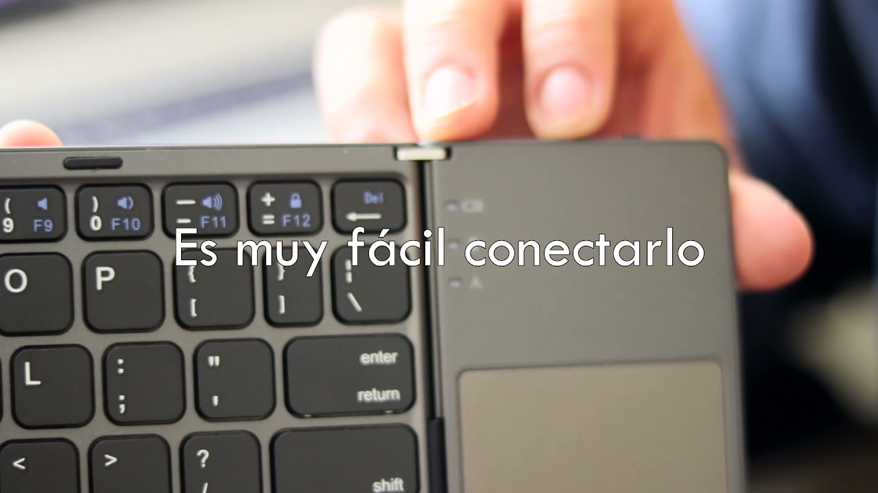 Teclado Inal&aacute;mbrico plegable (c&oacute;mo conectarlo)