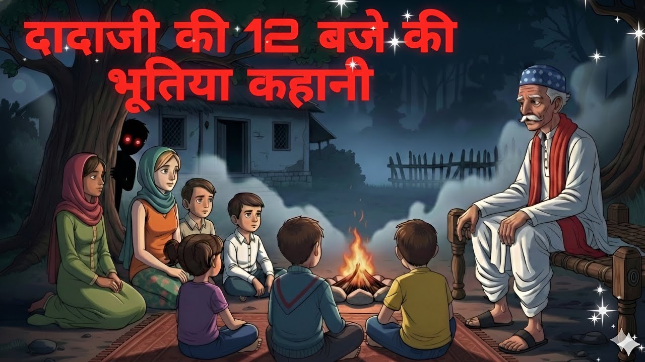दादा जी की 2 भूतिया कहानियाँ 😈 | अंधेरे गाँव के भूतिया किस्से 😈 | Bhutiya Gaon | Horror Animat...