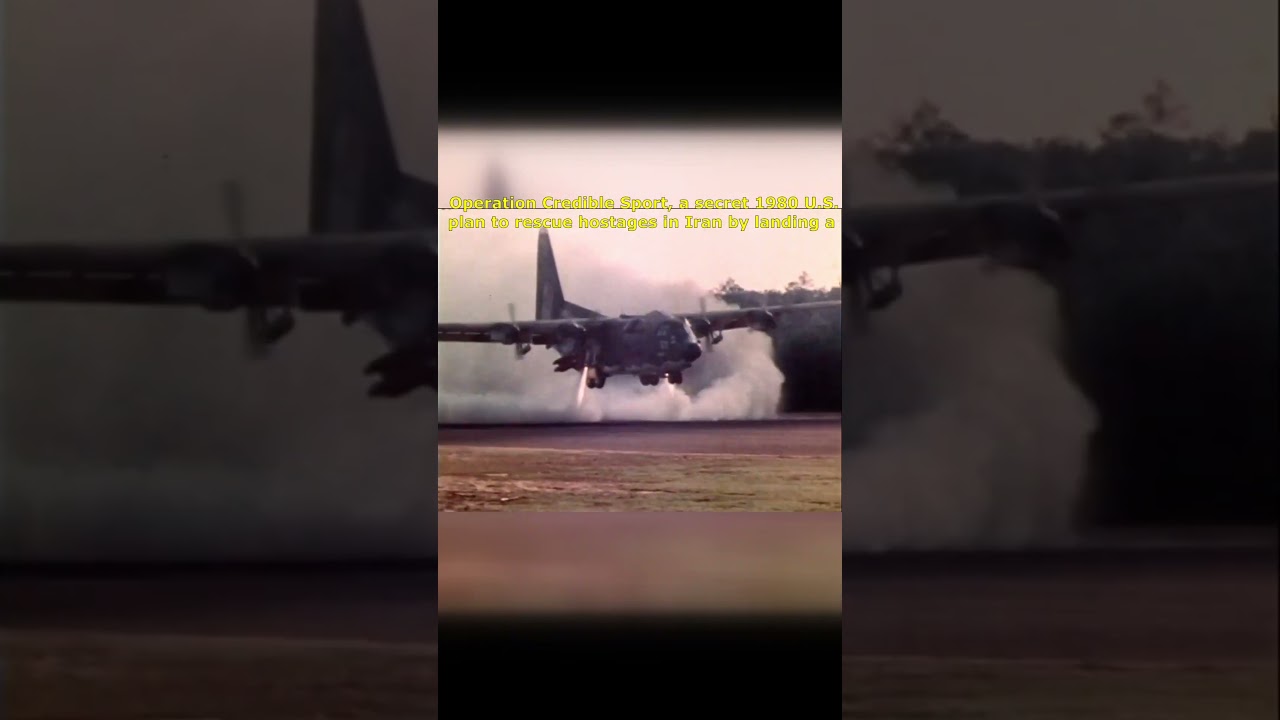 The rocket powered C-130 jato aircraft Operation Credible Sport 
