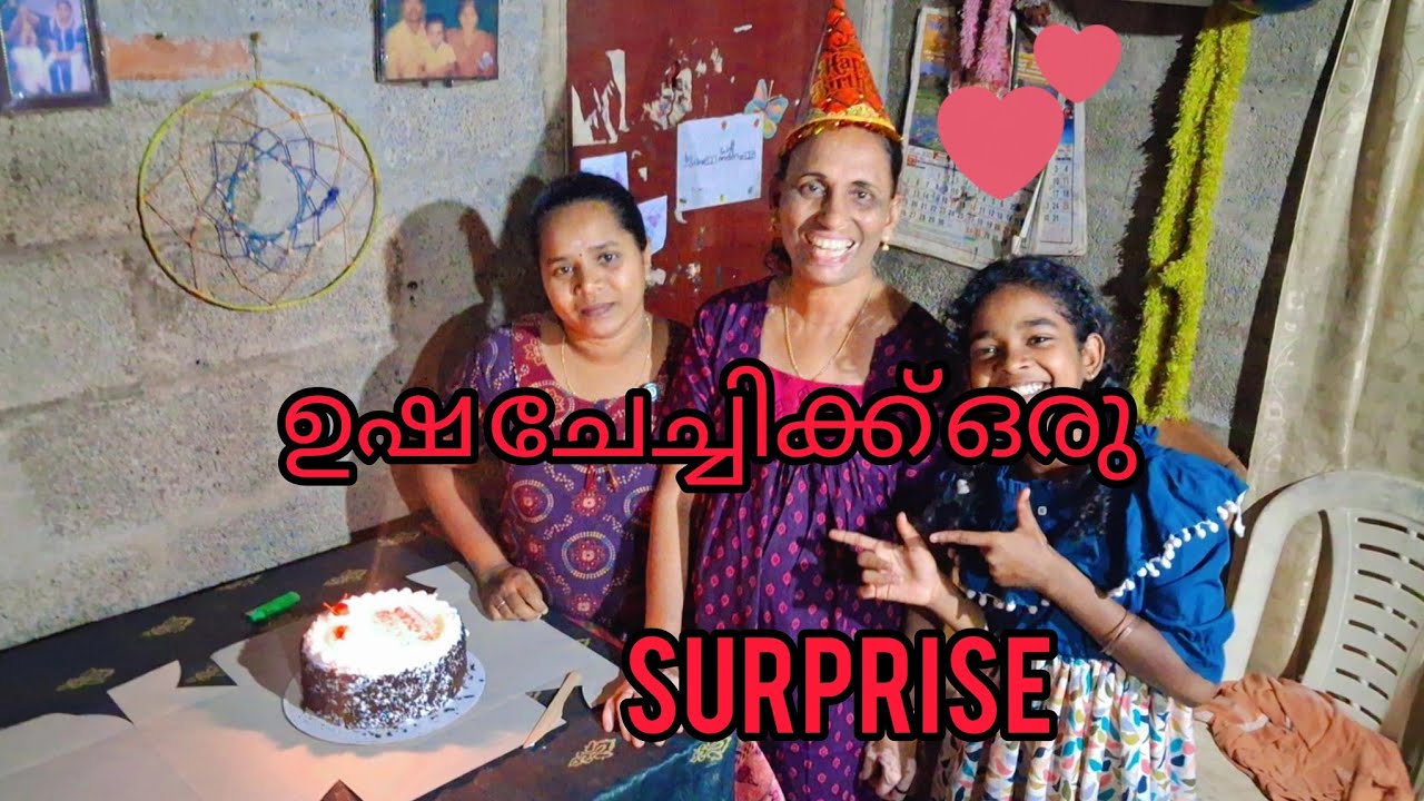 ഹായ് ഫ്രണ്ട്സ് നമുക്ക് ഉഷ ചേച്ചിക്ക് ഒരു സർപ്രൈസ് കൊടുക്കാം/🎂🎂🎂