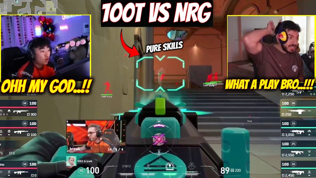 Tarik & S0m React to 100T vs NRG Best Moments in VCT Kickoff