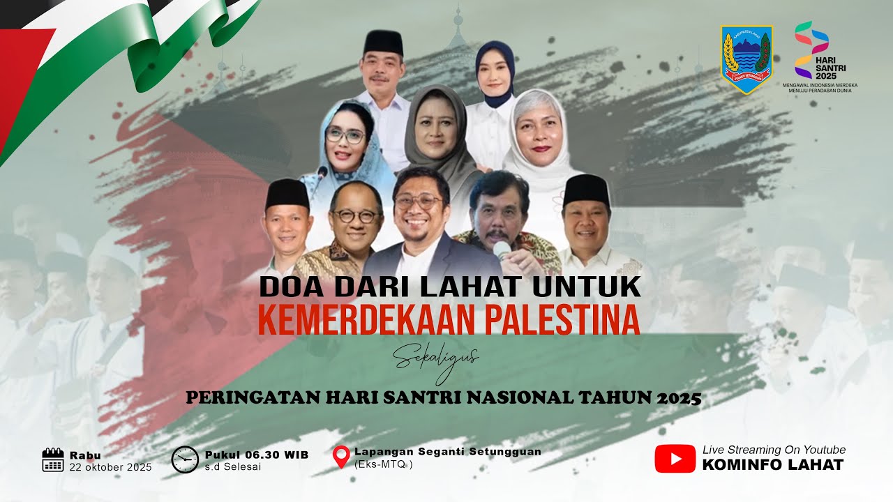 LIVE : PERINGATAN HARI SANTRI NASIONAL DAN SOLIDARITAS BELA PALESTINA TAHUN 2025