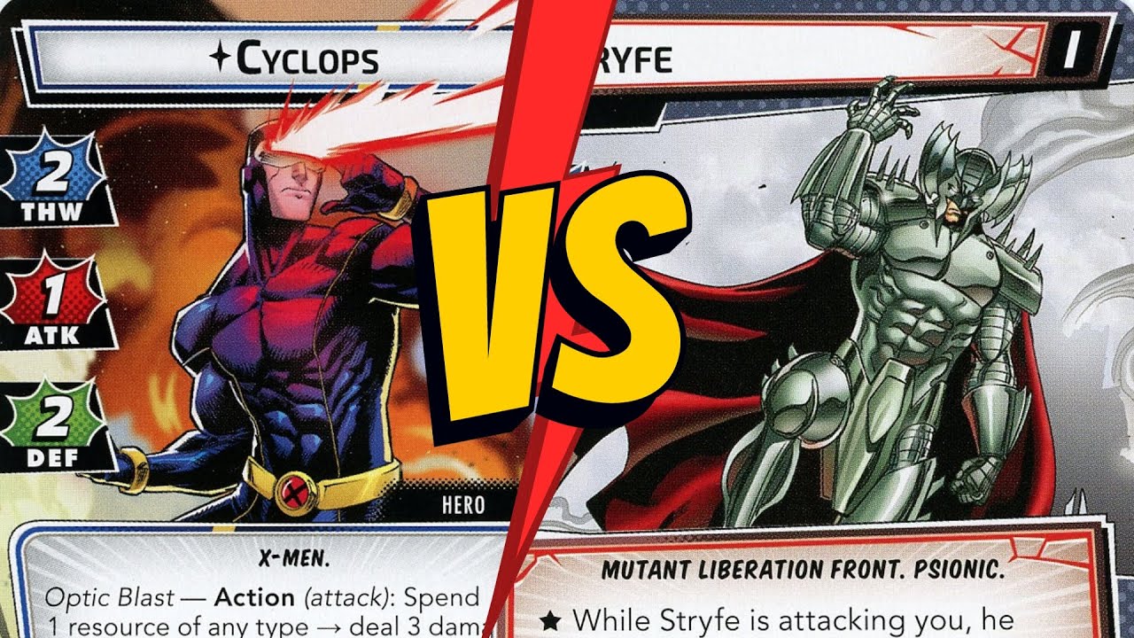 Cyclops vs. Stryfe - Marvel Champions Gameplay
