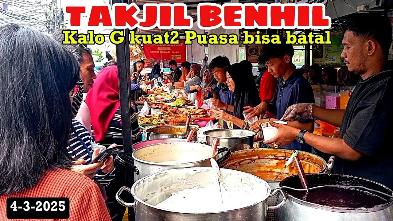 Explore Takjil Bazar Ramadhan Benhil Jakarta Pusat, Makanannya Enak2 khas berbagai Daerah, semua mau