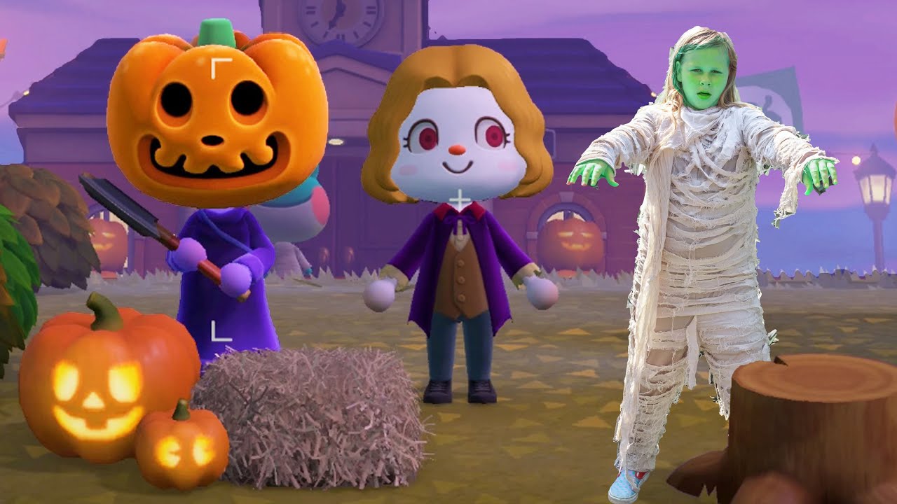 Помощник во времени отправляется в Хэллоуин в Animal Crossing New Horizons