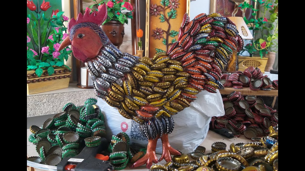 Dicas e ideias de artesanato feito com tampinhas tampas de garrafa