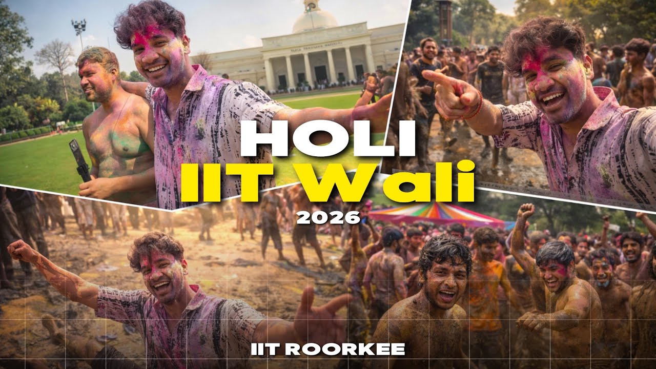 Holi IIT Wali | IIT Roorkee Holi Gone CRAZY 💀 | Colors → Mud War