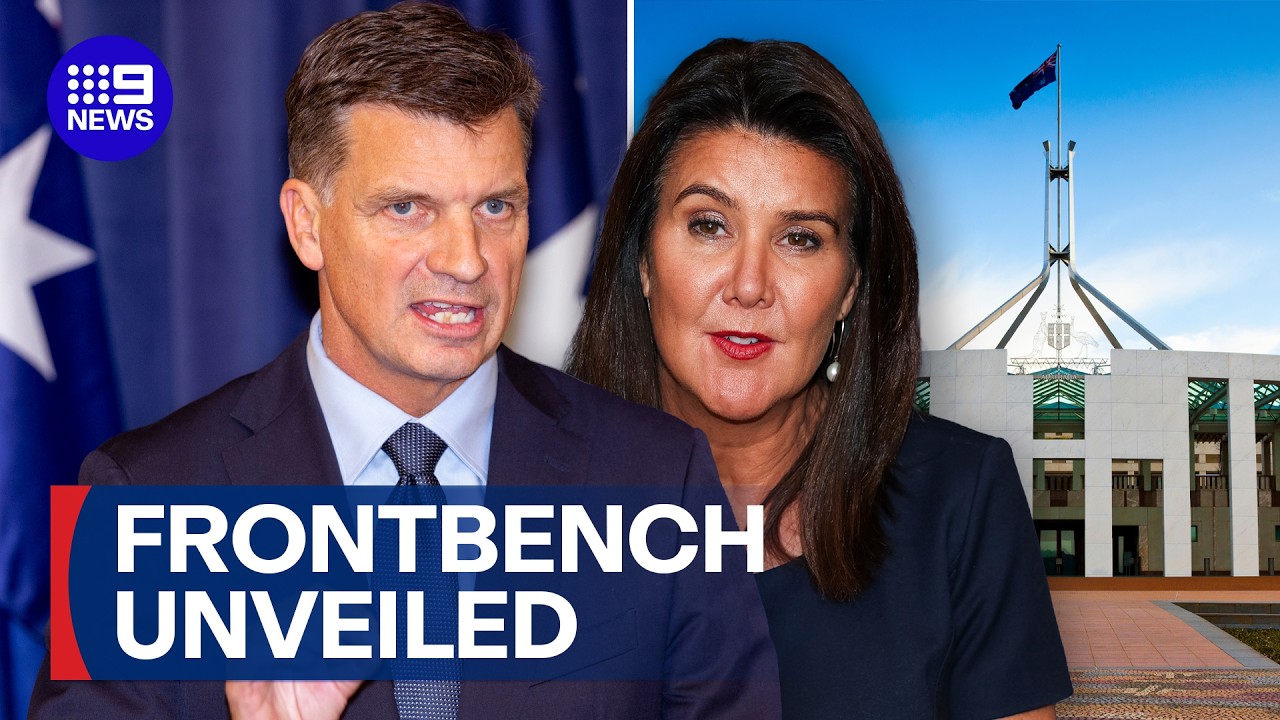Angus Taylor announces new frontbench | 9 News Australia