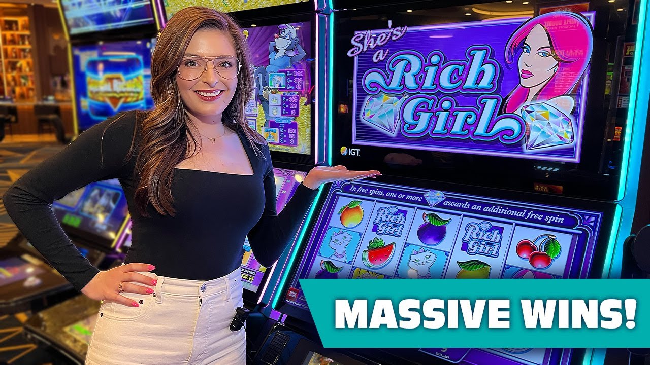 I'm a RICH GIRL! 💎 Dan Gives Me Diamonds on my FAVORITE slot machine! #jackpot
