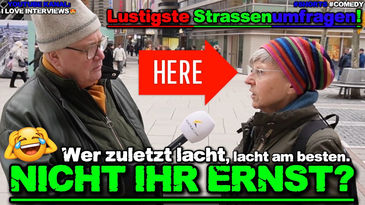 „IRRE! 💥 Wer zuletzt lacht, lacht am besten!“ 😂😂😂 Lustigste Strassenumfragen