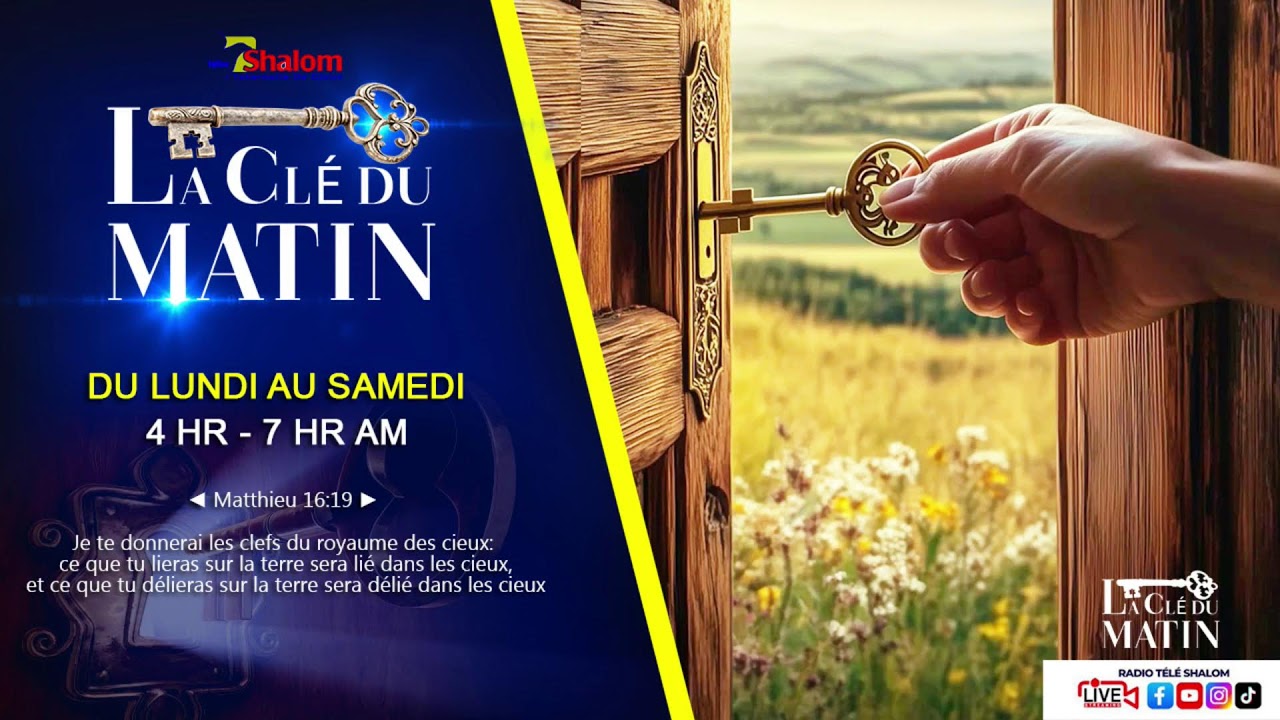 EN DIRECT🔴LA CLEF DU MATIN  | JEUDI 22 JANVIER 2026 | RADIO TELE SHALOM